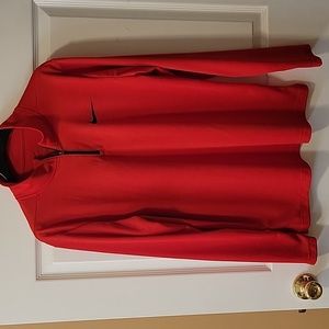 Nike quarter zip workout top, L, Red